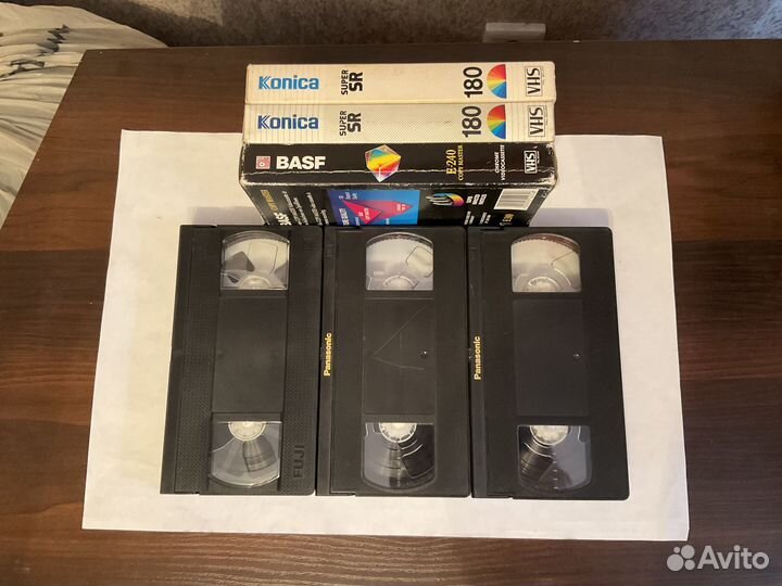 VHS кассеты чистые, в отличном состоянии 3шт