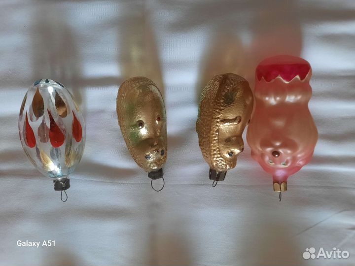 Новогодние игрушки СССР, стекло