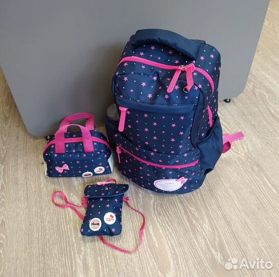 Ранец рюкзак школьный новый для девочки + сумочки