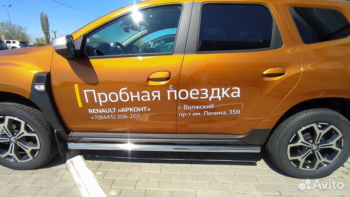 Защита переднего бампера Renault Duster 2021г
