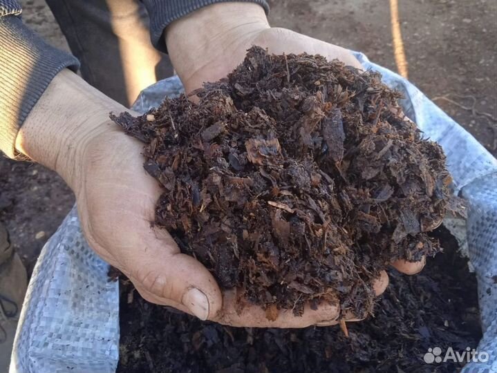 Конский перегной в мешках