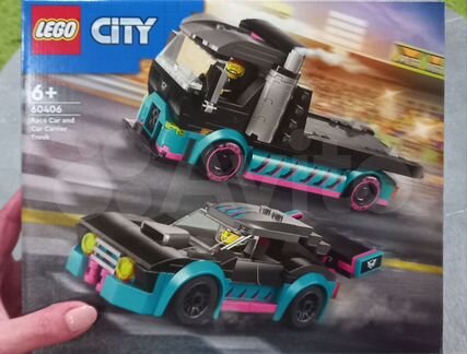 Lego City Машина и автовоз конструктор оригинал