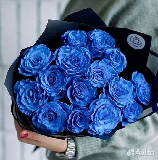 Синие розы Букеты доставка