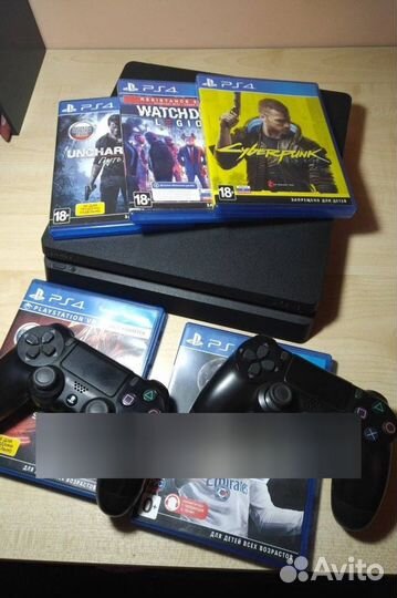 Sony playstation 4 slim 1 tb, последняя ревизия, т