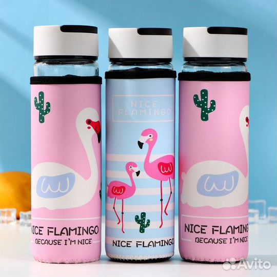 Бутылка для воды в чехле 