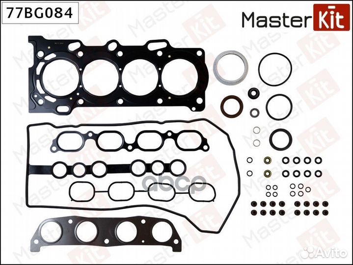 77BG084 Набор прокладок верхний toyota auris/AV