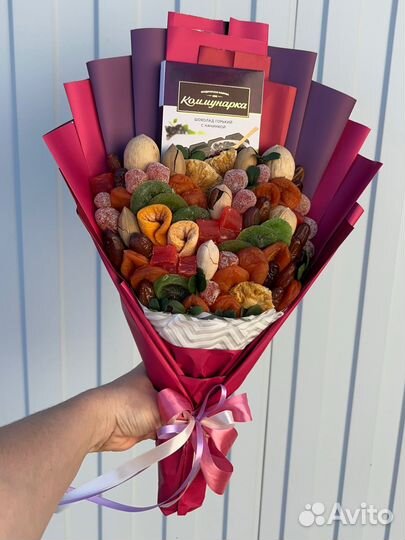 Съедобные букеты из сухофруктов