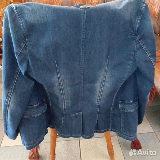 Джинсовый мужской пиджак, брэнд TFJ