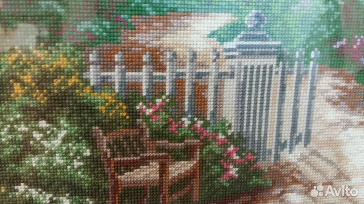 Картина вышивка крестом без подписи