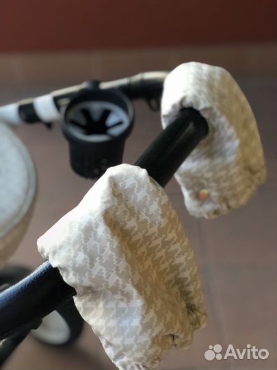 Детская Коляска эко кожа 2 в 1 Gusio Florencia