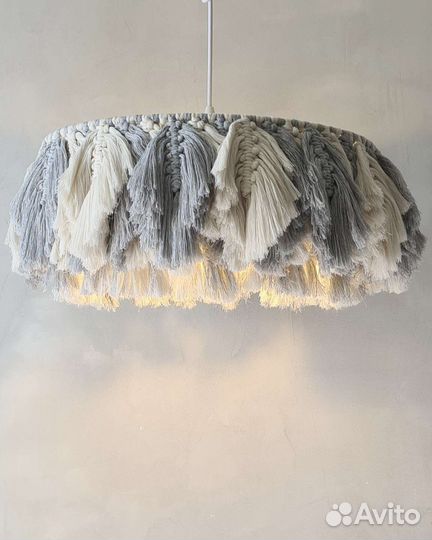 Абажур макраме сканди