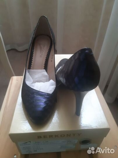 Туфли женские кожаные