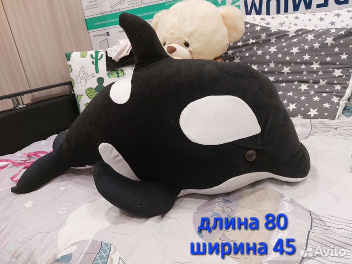 Косатка большая мягкая игрушка. Касатка игрушка