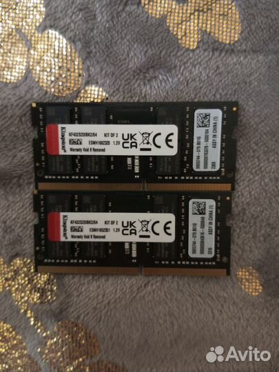 Оперативная память для ноутбука ddr4 64гб