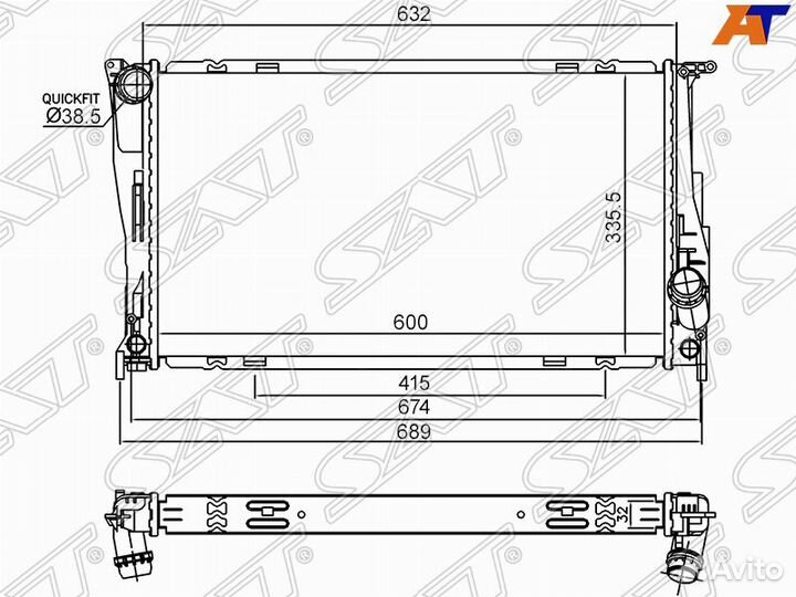 Радиатор охлаждения для BMW E87 2004-2011 467432