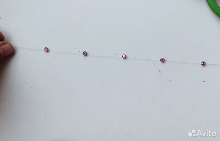 Стразы на леске для наращивания волос,чокеры