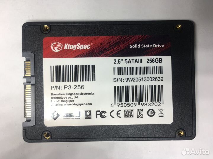 SSD накопитель kingspec 256гб