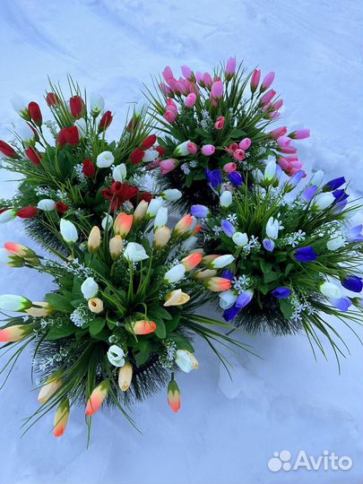 Исскуственные цветы, композиции