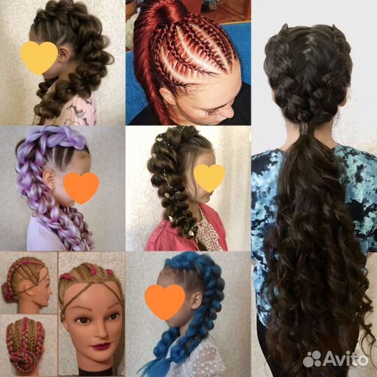 Плетение кос, вечерние прически