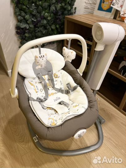 Детские электронные качели joie 2 в 1