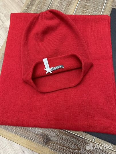 Шапка и шарф из кашемира