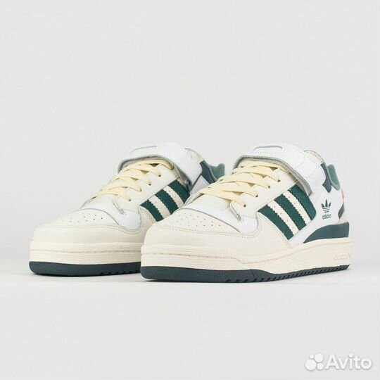 Кроссовки Adidas Forum Low Mens White / Green