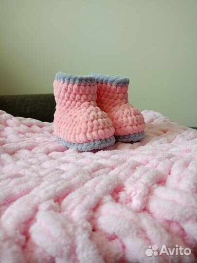 Плед вязаный в наличии