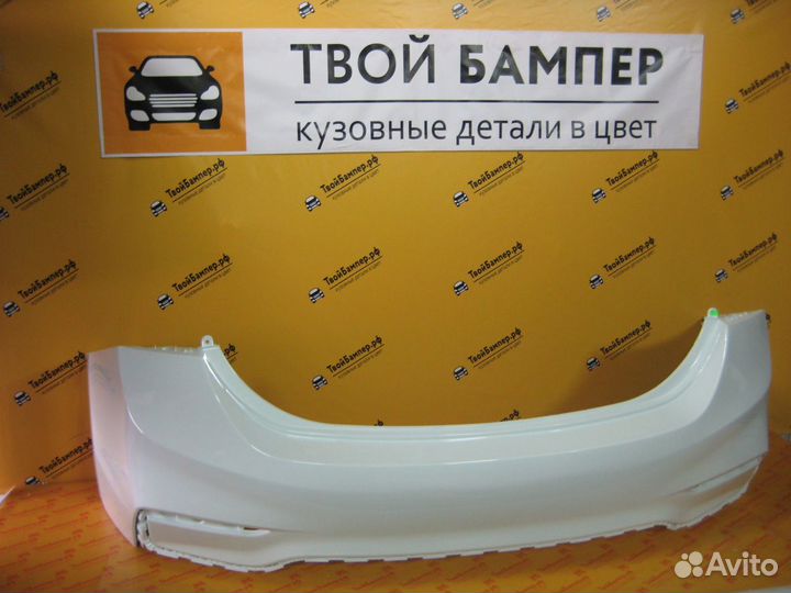 Бампер Hyundai Solaris задний 2017- Белый