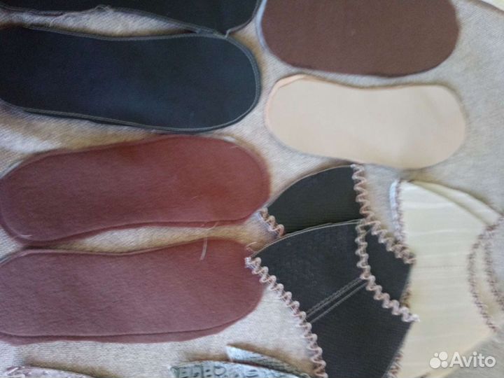 Подошвы для подшива вязаных носков и валяной обуви