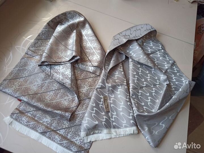 Мужской брендовый шарф шёлк