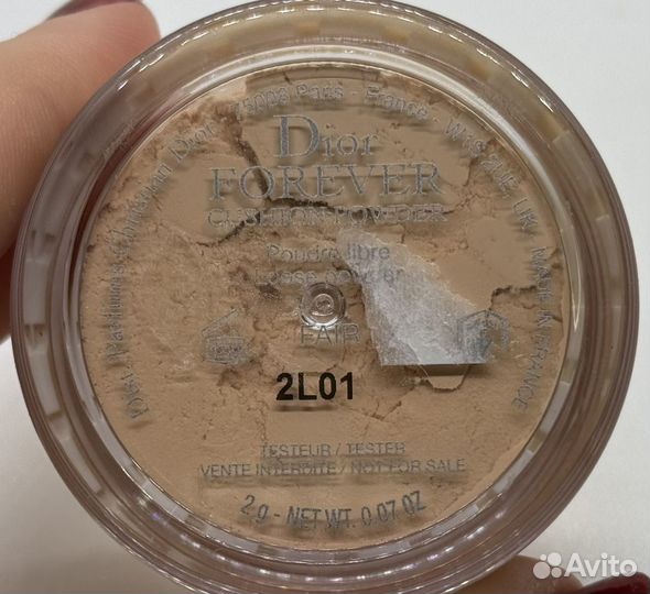 Рассыпчатая пудра для лица dior forever cushion