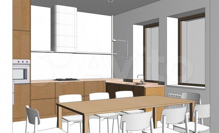 3-к. квартира, 116,3 м², 2/3 эт.