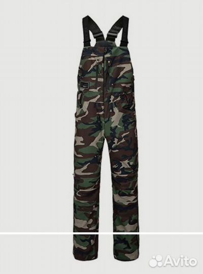 Полукомбинезон сноуборд LDSki bibs camo (L)