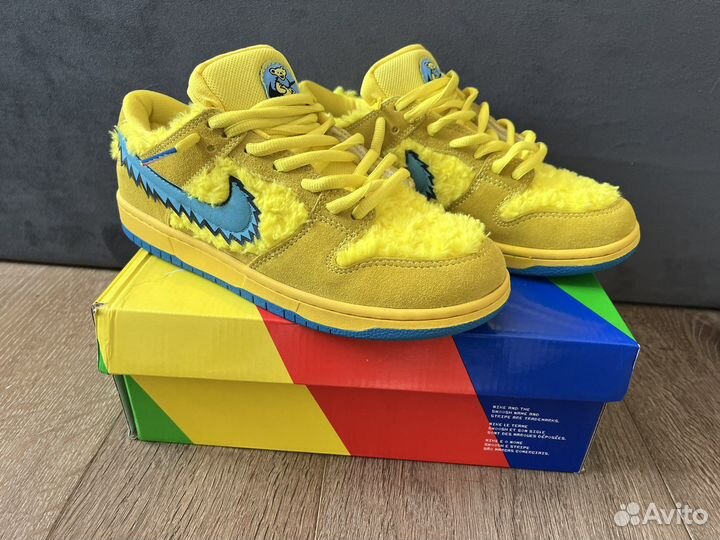 Кроссовки nike sb dunk low grateful dead