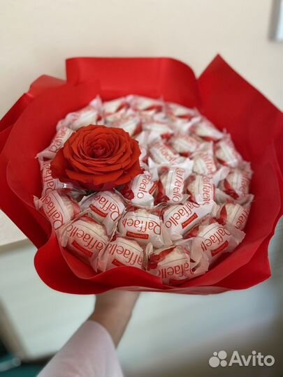 Съедобные букеты из конфет, орех