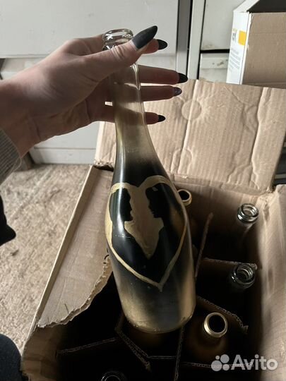 Декоративные бутылки для свадьбы