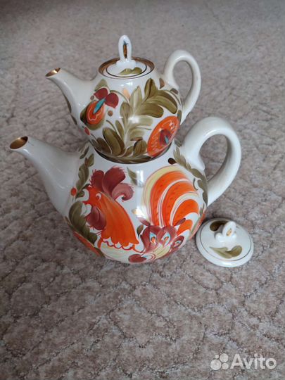 Набор чайников Золотой петушок, винтаж, СССР