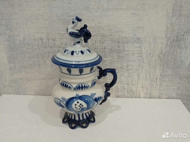 Гжель. Винтаж. Петух