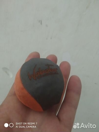 Мяч резиново-тканевый для игры с собакой