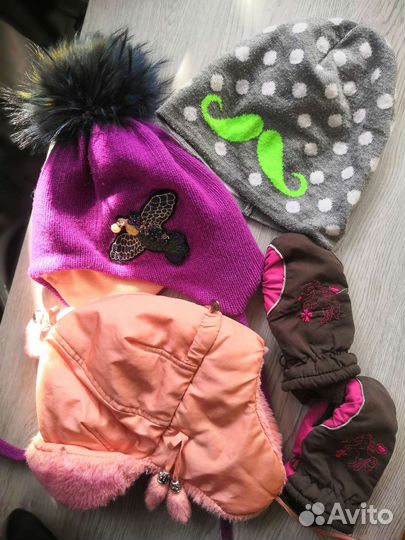 Шапки пакетом для девочки
