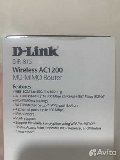Wi-Fi роутер d-link dir-815