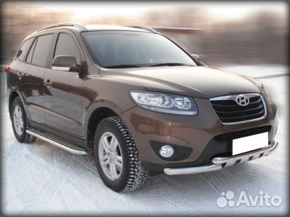 Пороги d-43 Hyundai Santa Fe 2010-2012 HSF10 3.1