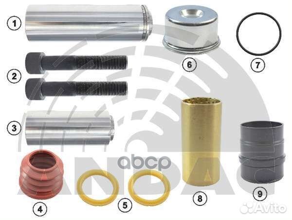 Р/к диск торм.9(мр)направл.d36x114/d34x80mm, в