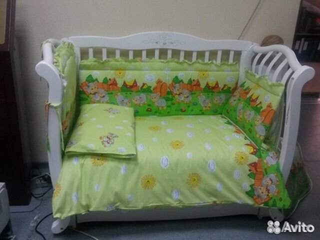 Комплект в кроватку Комбинированный 7 предметов