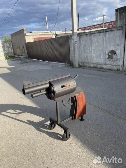 Гриль мангал барбекю револьвер