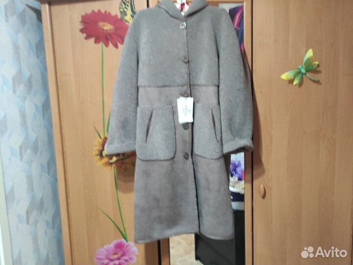 Пальто - дубленка женское размер 50-52