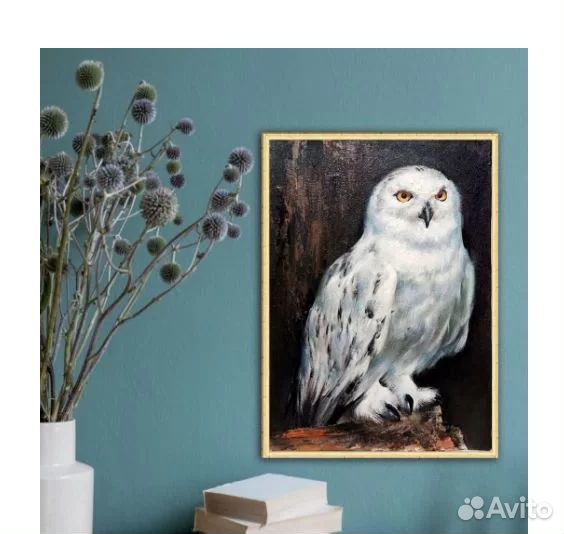 Картина маслом на холсте Белая сова