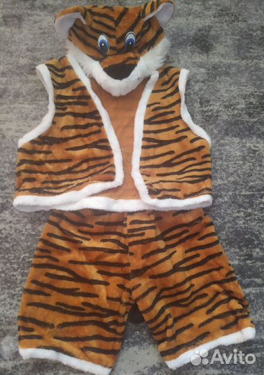 Новогодний костюм для мальчика Тигрёнок 116-122 см