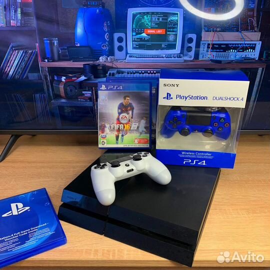 Sony PS4 Fat + игры