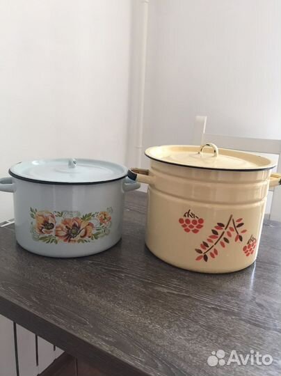 Кастрюля эмалированная 7л 10л